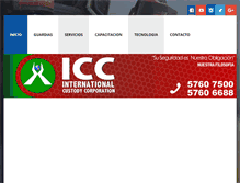 Tablet Screenshot of iccmexicodivision.com